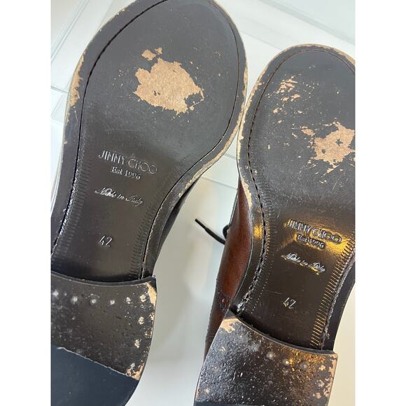 Jimmy Choo Brown Oxford Lace Up Shoes, Size 42 - Picture 13 of 15